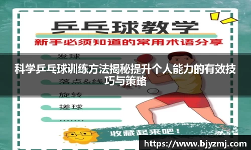 科学乒乓球训练方法揭秘提升个人能力的有效技巧与策略
